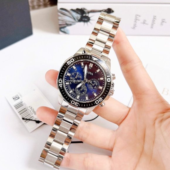 NEW! Bulova Men's Blue Dial 42mm Quartz Watch